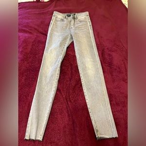 Grey embellished jeans